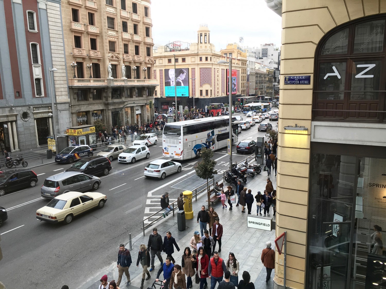 Gran Via - Die Einkaufsstraße Madrids